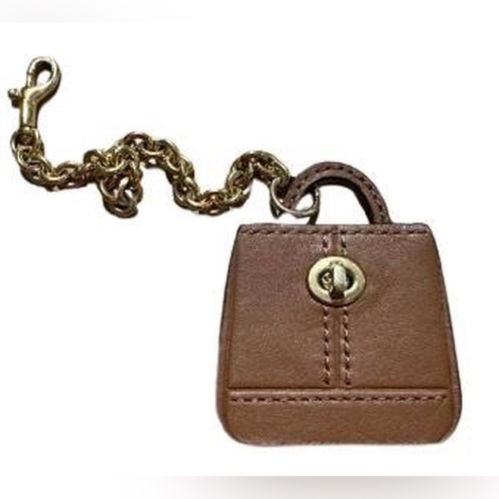 Coach Brown Leather Mini Tote Bag
Keychain Fob Bag Charm - Picture 2 of 3